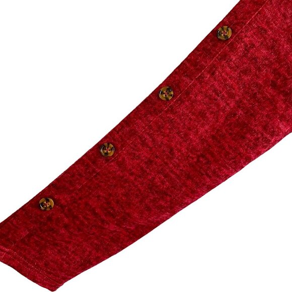 All In Love Long Sleeve Pull Over Red Top Decorative Buttons Women's Size 2X NEW - Picture 6 of 11